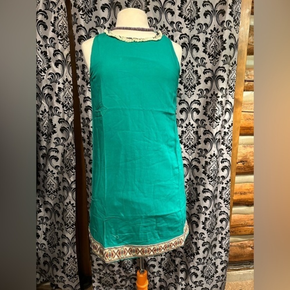Green Hayden Boho Shift Dress - Size S NWT